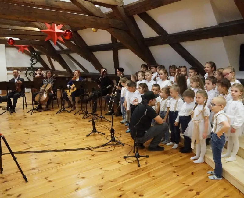 Natáčení koled ZUŠ