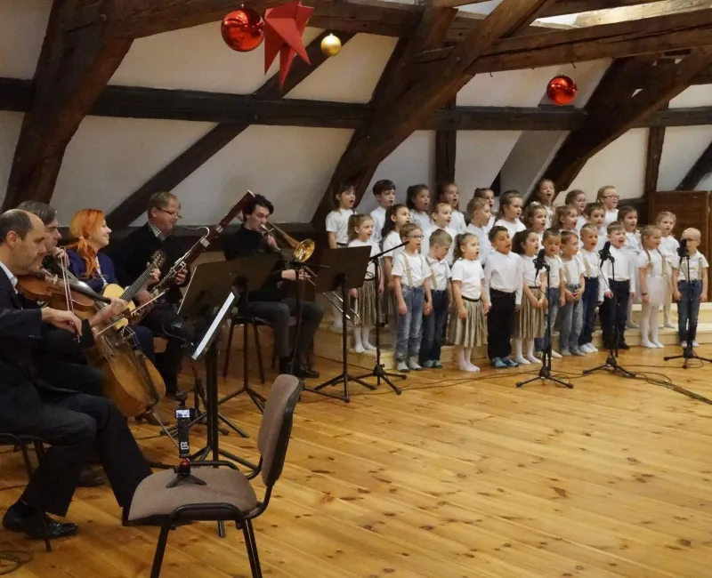 Natáčení koled ZUŠ