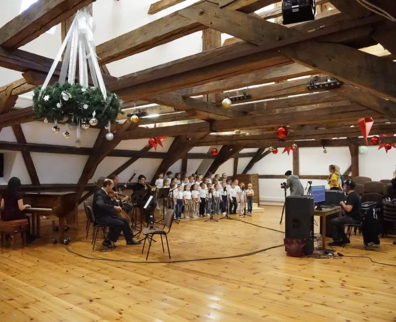 Natáčení koled ZUŠ