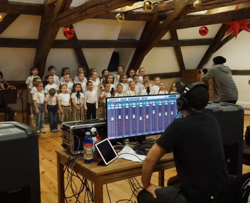 Natáčení koled ZUŠ